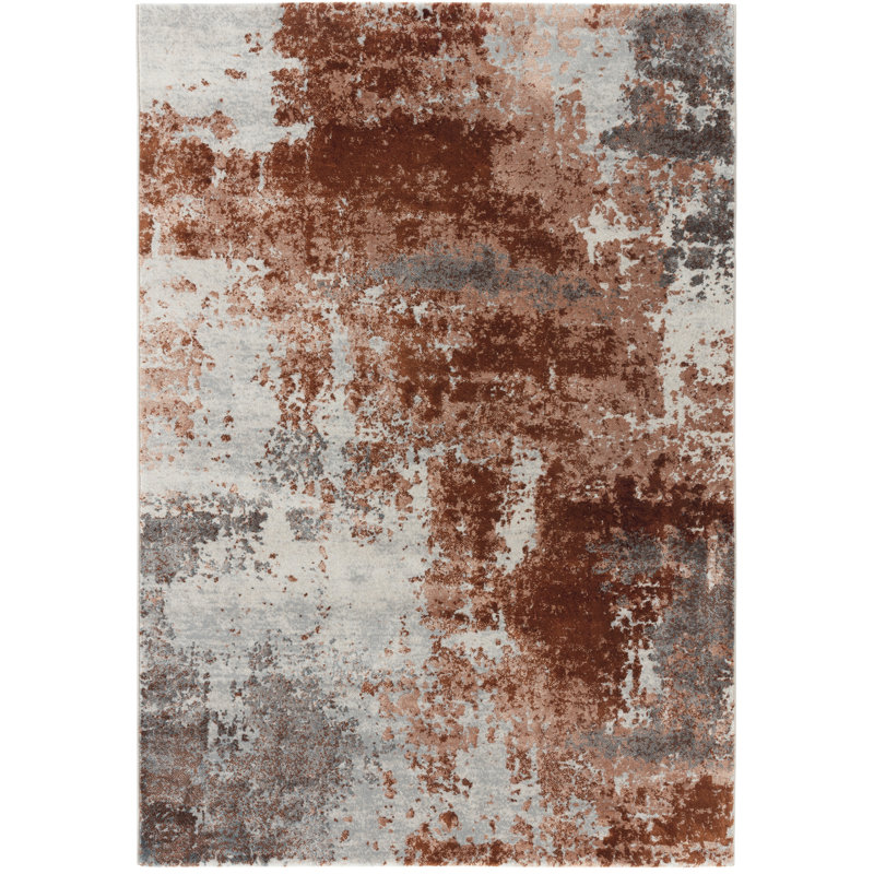 Williston Jayce Dhurrie Grey/Copper Rug & Reviews Wayfair.co.uk